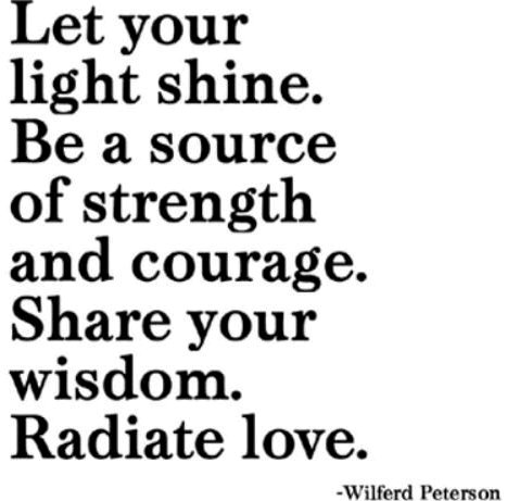 let your light shine